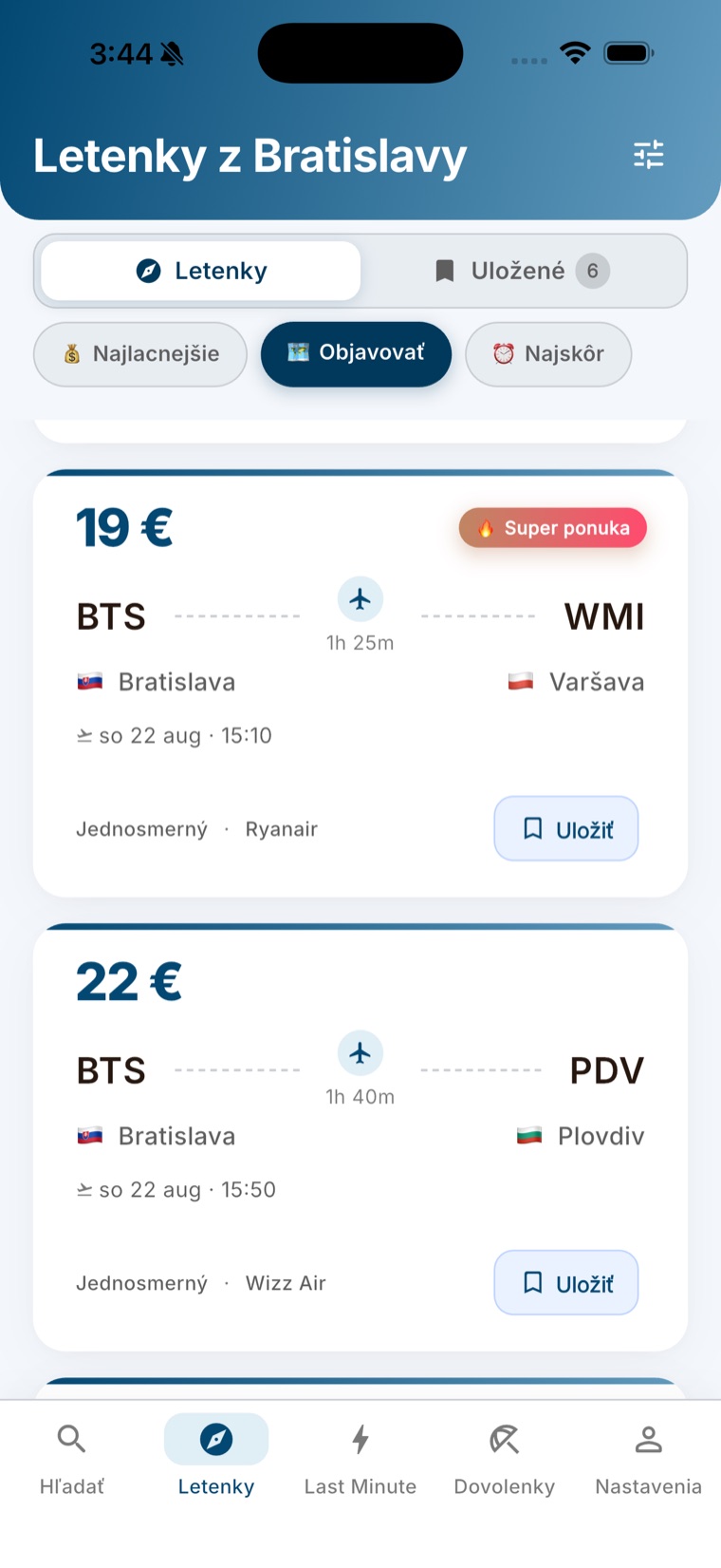 Tripzi Deals - cheap flights from Bratislava